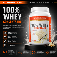 100% WHEY PROTEIN GOURMET CONCENTRADO VANILLA CREAM