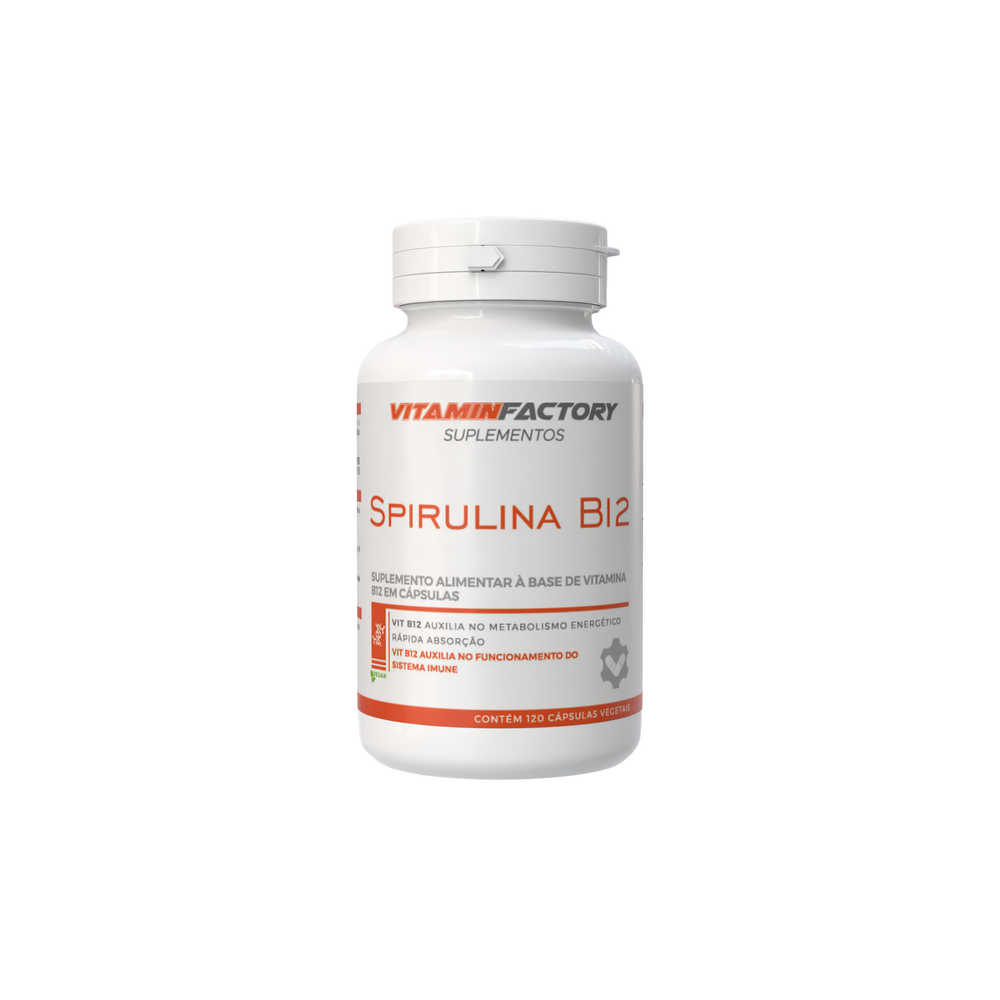 SPIRULINA + VITAMINA B12 - 60 cápsulas