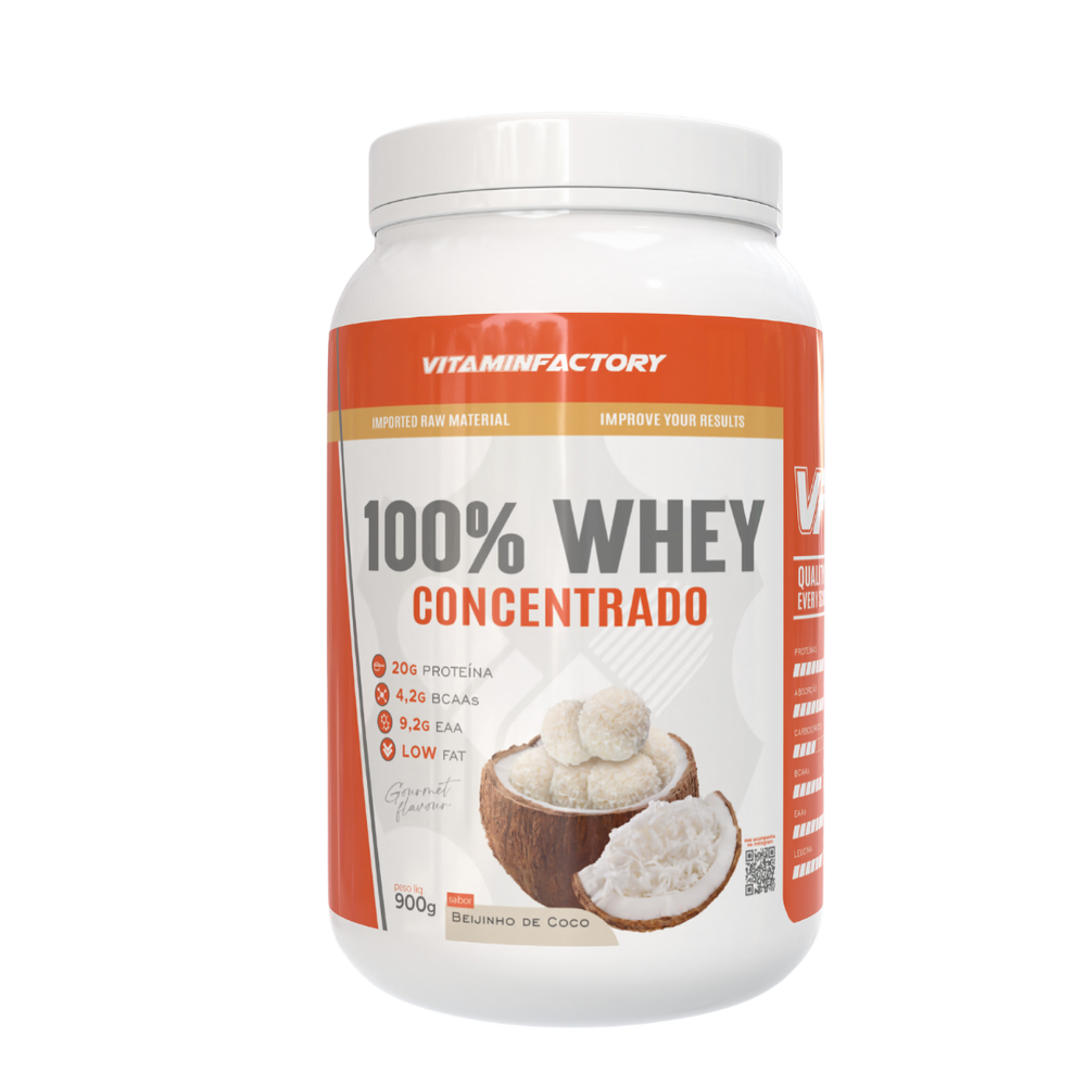 100% WHEY PROTEIN CONCENTRADO 900G