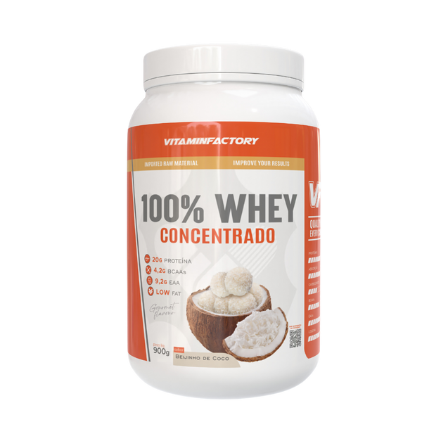 100% WHEY PROTEIN CONCENTRADO 900G